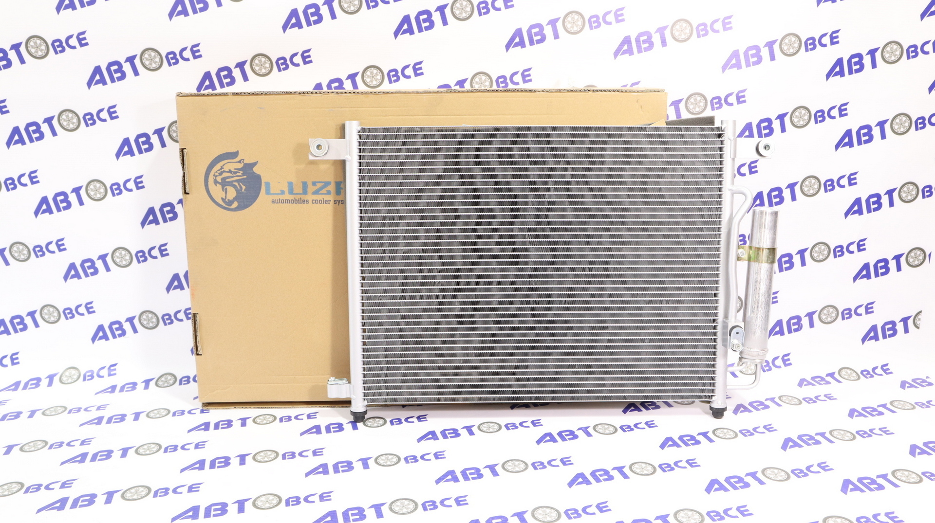 Радиатор кондиционера Aveo 1-2-3 с ресивером LUZAR